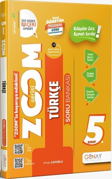 Günay Yayınları 5. Sınıf Türkçe Zoom Soru Bankası