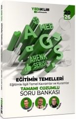 Yediiklim 2026 MEB-AGS Eğitimin Temelleri Soru bankası Çözümlü Ahenk Serisi - Ali Birol, Bülent Tanık, Can Köni Yediiklim Yayınları