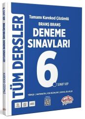 Editör 6. Sınıf Tüm Dersler Ünite Ünite Deneme Sınavları Çözümlü Editör Yayınları