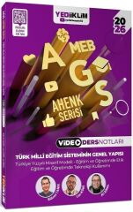 Yediiklim 2026 MEB-AGS Türk Milli Eğitim Sisteminin Genel Yapısı Video Ders Notları Ahenk Serisi - Ali Birol, Bülent Tanık, Can Köni Yediiklim Yayınları