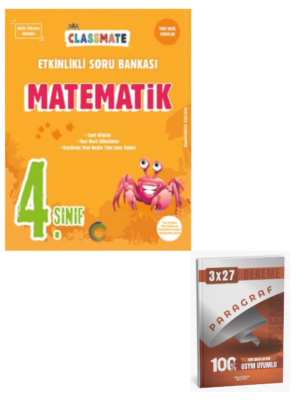 Okyanus 2027 4. Sınıf Classmate (ESB) Matematik Etkinlikli Soru Bankası+ Anla Kazan Paragraf