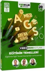 Yediiklim 2026 MEB-AGS Eğitimin Temelleri Video Ders Notları Ahenk Serisi - Ali Birol, Bülent Tanık, Can Köni Yediiklim Yayınları