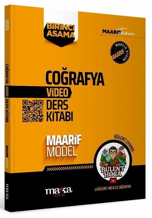 2027 Marka YKS TYT AYT Bülent Hoca ile Coğrafya Maarif Model Video Ders Kitabı 1. Aşama - Bülent Uyanık