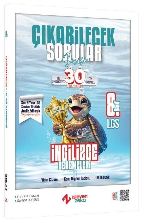 İşleyen Zeka 8. Sınıf LGS İngilizce Çıkabilecek Sorular 30 Deneme İşleyen Zeka Yayınları