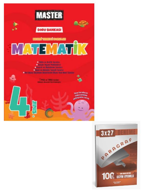 Okyanus 2027 4. Sınıf Master Matematik Soru Bankası+ Anla Kazan Paragraf
