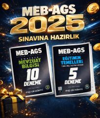 EVP Akademi 2025 MEB AGS Eğitim Temelleri ve Mevzuat Deneme 2 li Set