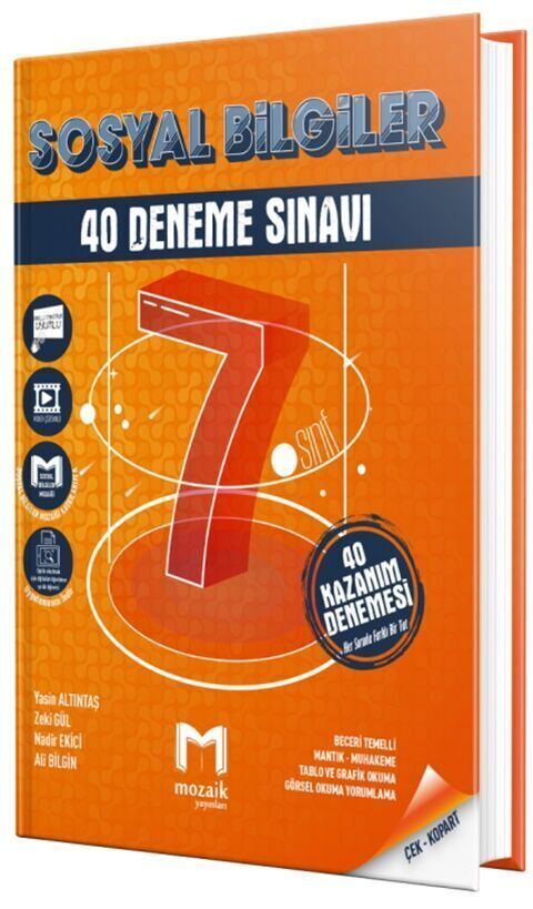 Mozaik Yayınları 7. Sınıf Sosyal Bilgiler 40 lı Deneme