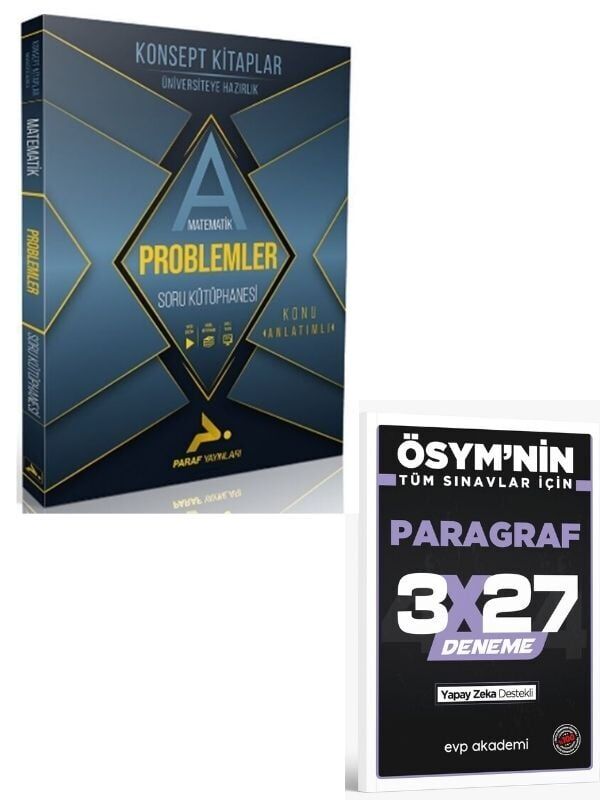 Paraf 2027 TYT Problemler Soru Kütüphanesi+ EVP Akademi Paragraf