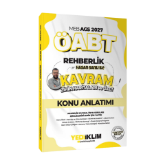 Yediiklim Yayınları 2027 MEB-AGS ÖABT Hasan Sanlı İle Rehberlik Kavram Zihin Haritaları Ve Özet Konu Anlatım