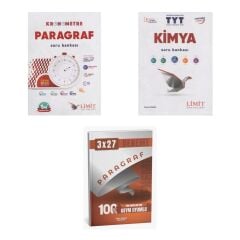 2027 TYT Limit Kronometre Paragraf Soru + Kimya Soru + anla kazan paragraf deneme 3'lü Set