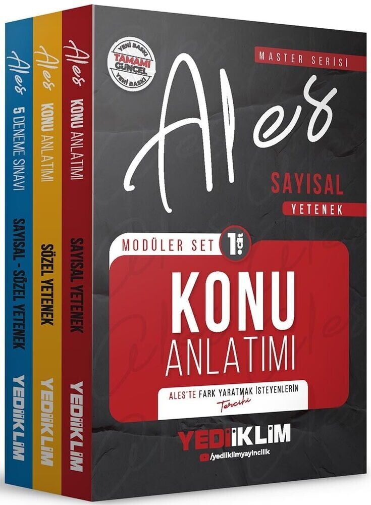 Yediiklim 2026 ALES MASTER Konu Anlatımlı Modüler Set