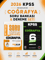 Yediiklim 2026 KPSS Coğrafya Soru Dünyası & KPSS Coğrafya 6 Deneme EVP Akademi