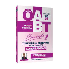 Yediiklim Yayınları 2027 MEB AGS ÖABT Türk Dili Ve Edebiyatı Öğretmenliği Berceste Tamamı Çözümlü Soru Bankası - Oğuzhan Kırlı