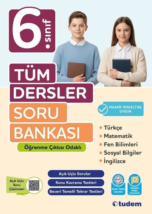 Tudem 6. Sınıf Tüm Dersler Soru Bankası Tudem Yayınları