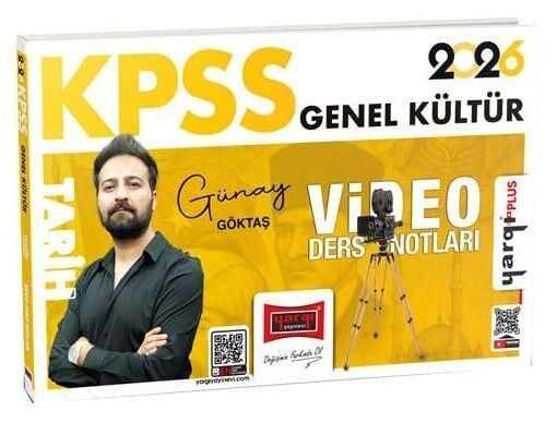 Yargı 2026 KPSS Tarih Video Ders Notları - Günay Göktaş Yargı Yayınları
