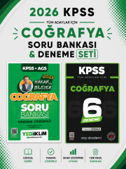 Yediiklim 2026 KPSS Coğrafya Soru Bankası & KPSS Coğrafya 6 Deneme EVP Akademi