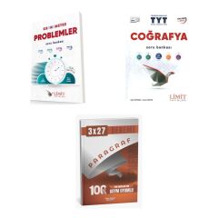 2027 TYT Limit Kronometre Problemler Soru + Coğrafya Soru + anla kazan paragraf deneme 3'lü Set