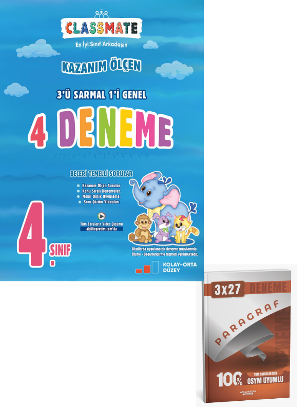 Okyanus 2027 4. Sınıf Classmate 4'lü Deneme +Anla Kazan Paragraf