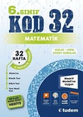 Tudem 6. Sınıf Matematik Kod 32 Tekrar Testleri Tudem Yayınları