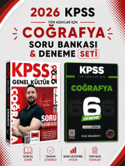 Yargı 2026 KPSS Coğrafya Soru Bankası & KPSS Coğrafya 6 Deneme EVP Akademi