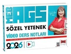 Yargı 2026 MEB-AGS Sözel Yetenek Video Ders Notları - Yelda Ünal Yargı Yayınları
