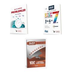 2027 TYT Limit Kronometre Problemler Soru + DTCF 7 Gün Sosyal Bilimler Soru + anla kazan paragraf deneme 3'lü Set