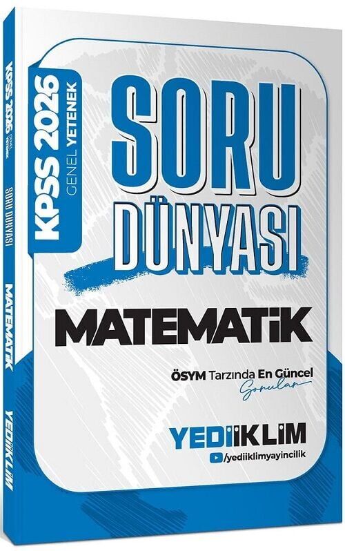 Yediiklim 2026 KPSS Matematik Soru Dünyası Soru Bankası Yediiklim Yayınları