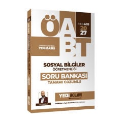 Yediiklim 2027 MEB AGS ÖABT Sosyal Bilgiler Öğretmenliği Tamamı Çözümlü Soru Bankası