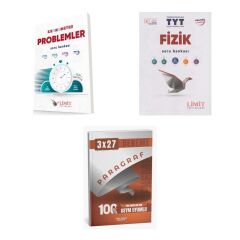 2027 TYT Limit Kronometre Problemler Soru + Fizik Soru + anla kazan paragraf deneme 3'lü Set