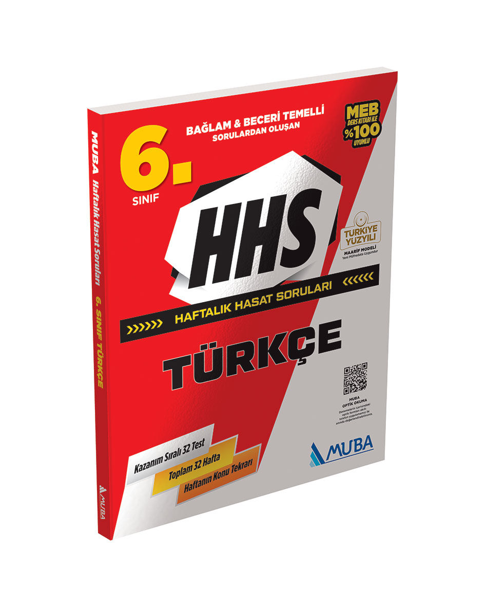 Muba Yayınları 6.Sınıf Türkçe Haftalık Hasat Soruları (HHS)