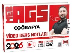 Yargı 2026 MEB-AGS Coğrafya Video Ders Notları
