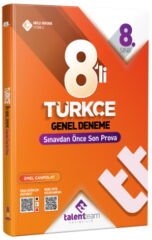 Talentteam Yayınları 8. Sınıf Türkçe 8 li Genel Deneme