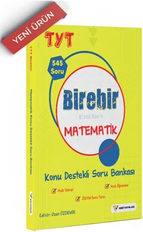 Veri Yayınları TYT Matematik Birebir Konu Destekli Soru Bankası