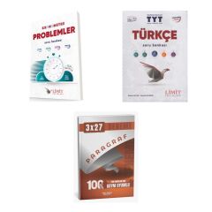 2027 TYT Limit Kronometre Problemler Soru + Türkçe Soru + anla kazan paragraf deneme 3'lü Set