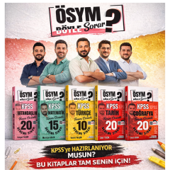 Dizgi Kitap 2026 KPSS Tüm Dersler Türkçe, Matematik, Tarih, Coğrafya ve Vatandaşlık Deneme Sınavı Seti