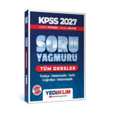 Yediiklim 2027 KPSS Genel Yetenek Genel Kültür Tüm Dersler Soru Yağmuru Soru Bankası
