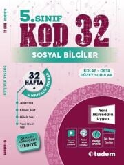 Tudem 5. Sınıf Sosyal Bilgiler Kod 32 Tekrar Testleri Tudem Yayınları