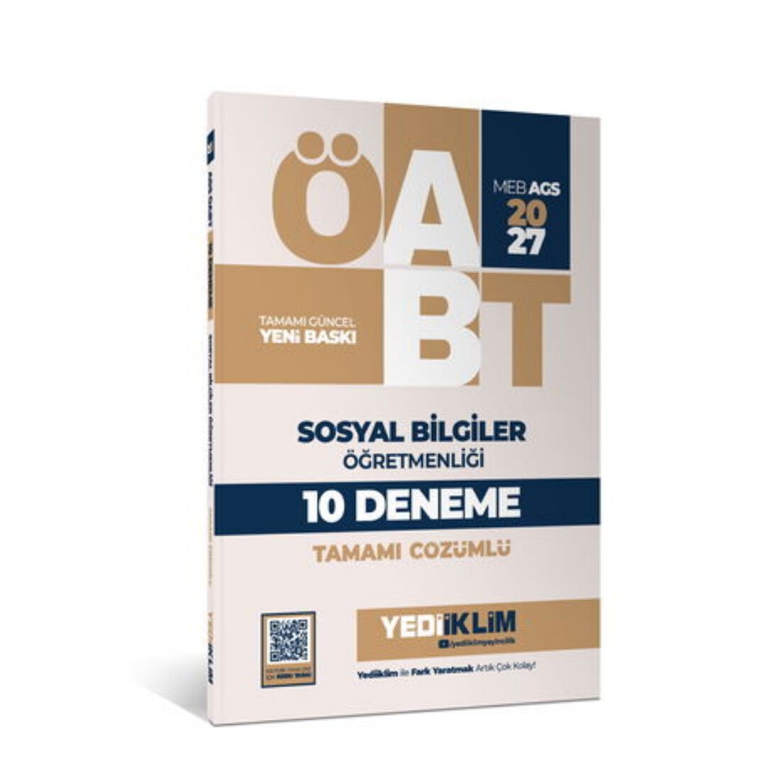 Yediiklim 2027 ÖABT MEB-AGS Sosyal Bilgiler Öğretmenliği 10 Deneme Çözümlü