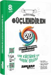 Ankara Yayıncılık 8. Sınıf Din Kültürü ve Ahlak Bilgisi Güçlendiren 20 Konu Tarama Denemesi