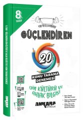 Ankara Yayıncılık 8. Sınıf Din Kültürü ve Ahlak Bilgisi Güçlendiren 20 Konu Tarama Denemesi