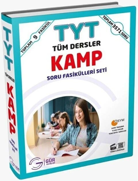 Gür Yayınları TYT Tüm Dersler Soru Fasikülleri Kamp Seti