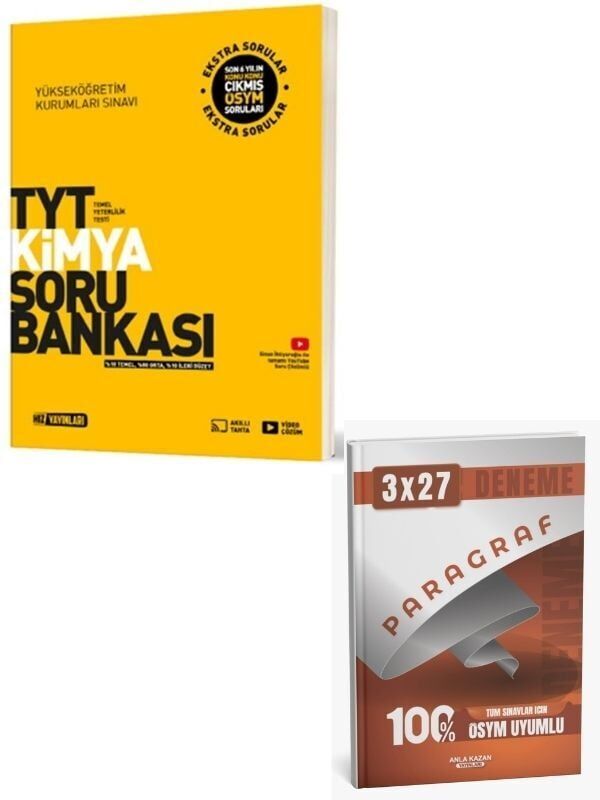 Hız 2027 TYT Kimya Soru Bankası + Anla Kazan Paragraf Deneme