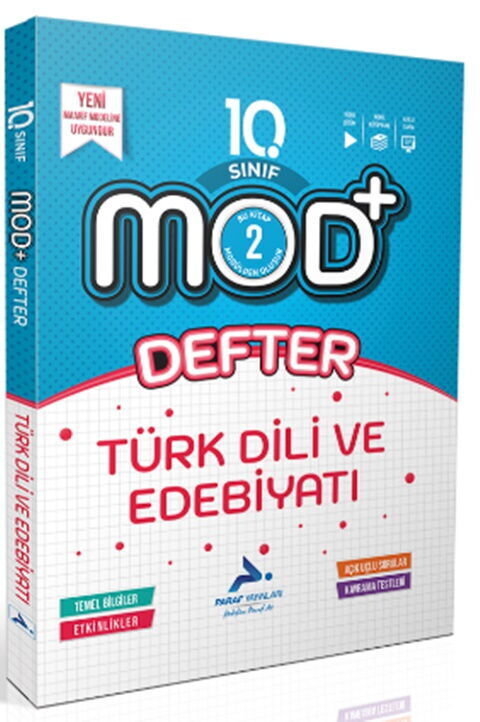 Paraf Yayınları 10. Sınıf Türk Dili ve Edebiyatı MOD Defter