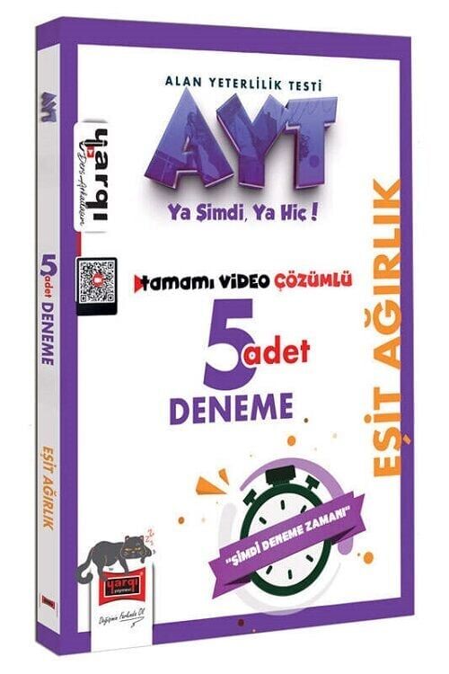 Yargı YKS AYT Eşit Ağırlık 5 Deneme Çözümlü Yargı Yayınları