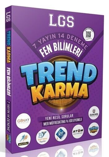 Trend Karma LGS Fen Bilimleri 7 Yayın 14 Deneme Çözümlü Trend Karma Yayınları