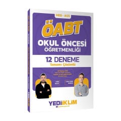 Yediiklim 2027 ÖABT MEB-AGS Okul Öncesi Öğretmenliği 12 Deneme Çözümlü - Yasin Solak, Yunus Emre Sabanlı