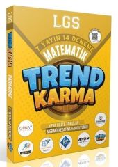 Trend Karma LGS Matematik 7 Yayın 14 Deneme Çözümlü Trend Karma Yayınları