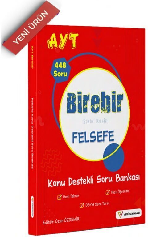 Veri Yayınları AYT Felsefe Birebir Konu Destekli Soru Bankası