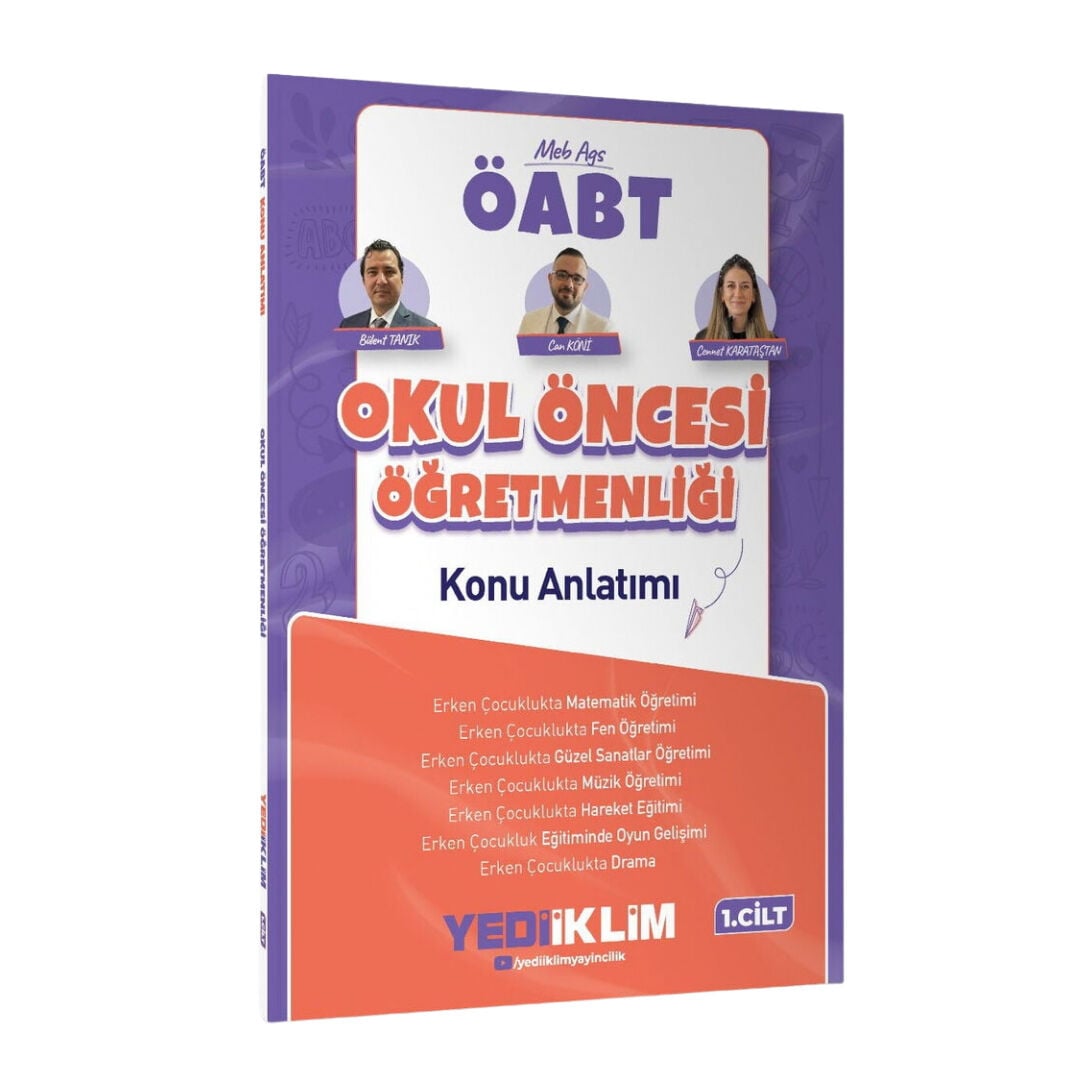 Yediiklim 2027 ÖABT MEB-AGS Okul Öncesi Öğretmenliği Konu Anlatımı 1. Cilt - Bülent Tanık, Can Köni