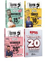 Dizgi 2026 KPSS Vatandaşlık + Türkçe + Matematik Deneme ve Deli Defteri Vatandaşlık Deneme 4 lü Set